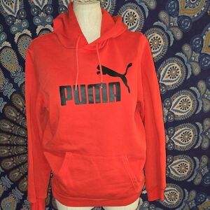 Puma Mens Size Small Red Hoodie